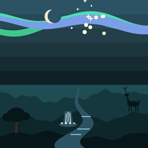 Twilight Vista — a landscape paint-by-sticker puzzle from Pentire's built-in library