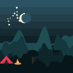 Violet Range — a landscape paint-by-sticker puzzle from Pentire's built-in library