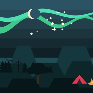 Dusky Valley — a landscape paint-by-sticker puzzle from Pentire's built-in library