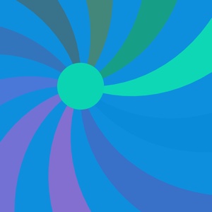 Spectral Cascade — a abstract paint-by-sticker puzzle from Pentire's built-in library