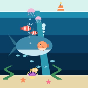 Sunken Cove — a ocean paint-by-sticker puzzle from Pentire's built-in library