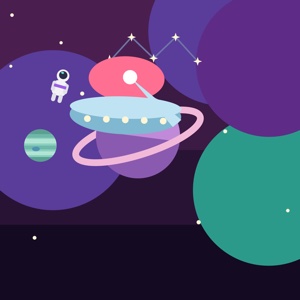 Galactic Horizon — a space paint-by-sticker puzzle from Pentire's built-in library
