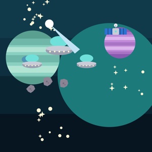 Lunar Frontier — a space paint-by-sticker puzzle from Pentire's built-in library