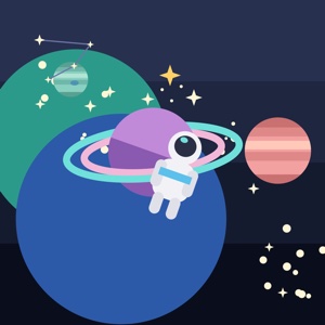 Galactic Ascent — a space paint-by-sticker puzzle from Pentire's built-in library